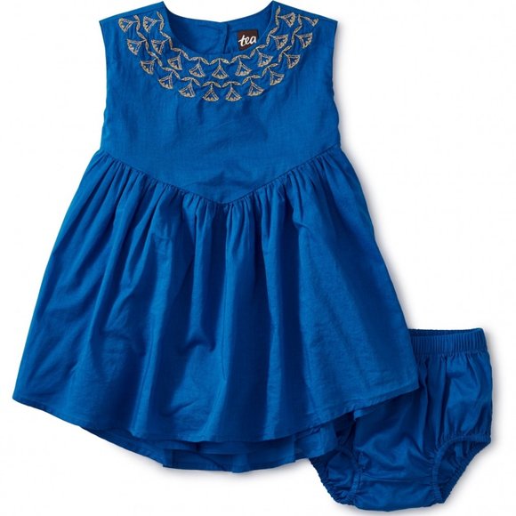 Tea Collection Other - NWT Tea Collection Embroidered Hi-Lo Dress, 12-18M